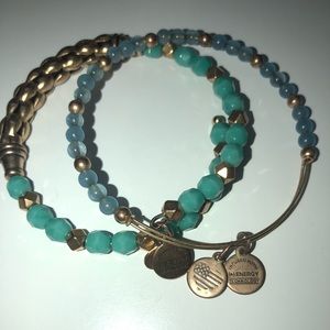 Two Alex and Ani bracelets